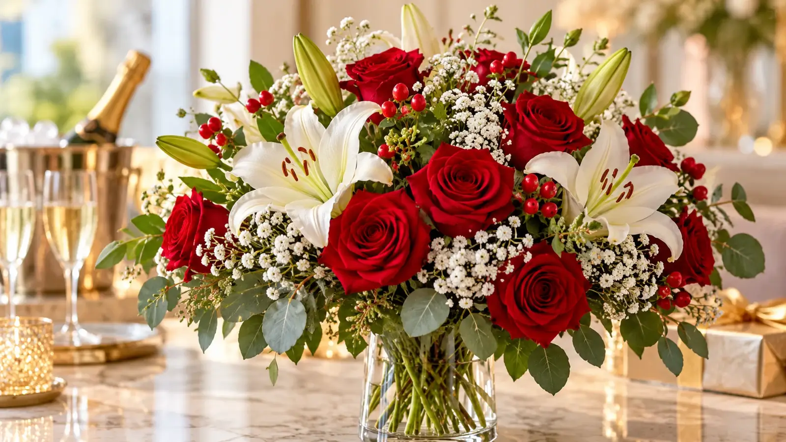 Flores para felicitações